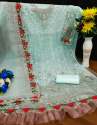 Butterfly Net With Embroider Pakistani Suit DN 126 thumb 8