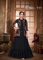 Designer Anarkali Gown With Koti