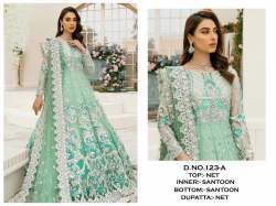 Designer Butterfly Net Pakistani Suit DN 123