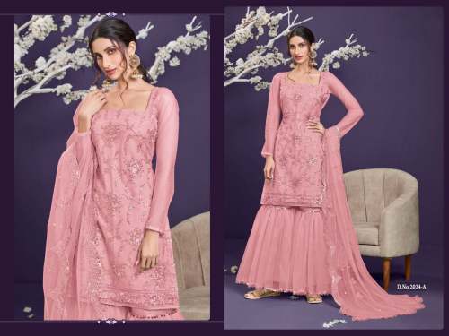 Designer Butterfly Net Palazzo Suits Dn 2024