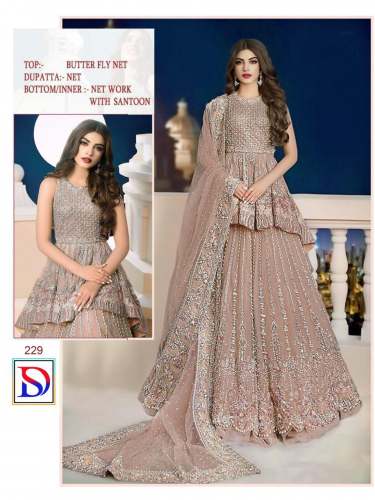 Designer Embroidered Pakistani suit DN 00229
