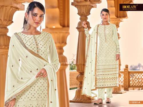 Casual Wear 3/4th Sleeves Cotton Churidar Salwar Kameez at Rs 1400/piece in  Surat