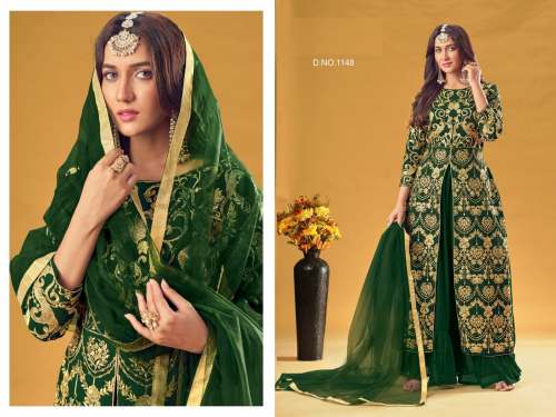 Designer Pakistani Sharara Suit DN 1148 To 1151