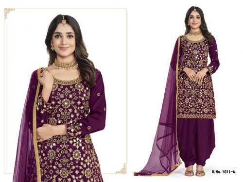 Designer shreemati mirror Patiala Suit DN 1011