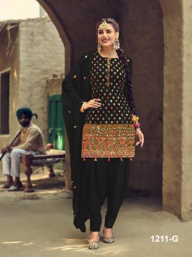 Eba Lifestyle Dn 1211 Georgette Embroidered Suit