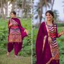 FANCY DESIGNER ZIKZAK PATIALA SUITS thumb 4