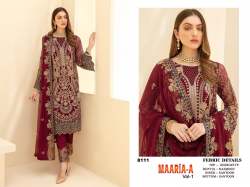 Faux Georgette Heavy Embroidered Pakistani Suit 