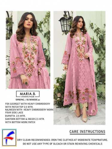 Faux Georgette Pakistani Maria B Suit 