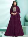 Georgette Faux Embroidery Work Gown R DN 2001 thumb 4