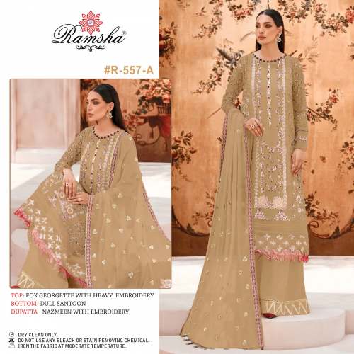Georgette Heavy Embroidered Pakistani Suit DN 557 