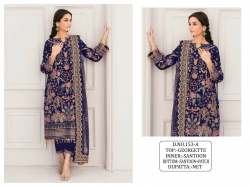 Georgette With Sequence Embroidery Work Pakistani suit DN 153