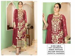 Georgette With Sequence Pakistani DN 128