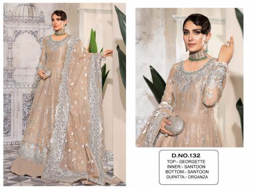 Georgette With Sequence Pakistani Suit DN 132