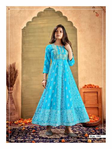 Glamour Vol 2 Embroidery work Flair Kurti