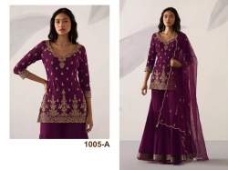 Heavy Faux Georgette Palazzo Suit DN 1005