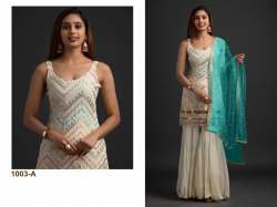 Heavy Faux Georgette Sharara Suit DN 1003