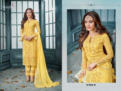 Heavy Faux Georgette SyBella Pakistani suit DN 802