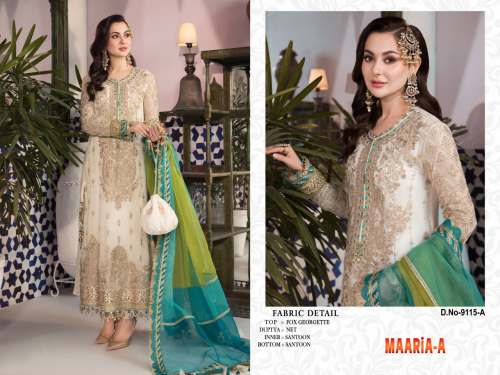 Heavy Fox Georgette Pakistani Suit DN 9115