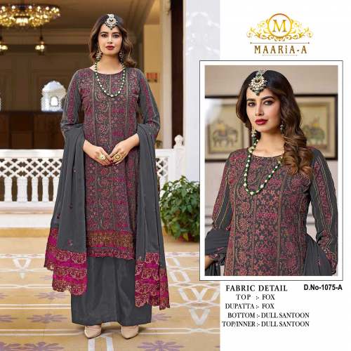  Heavy Fox Georgette with Embroidery Sequence Work Pakistani Suit dn 1011 
