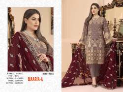 Heavy Fox Georgette with Embroidery Sequence Work Pakistani 1022