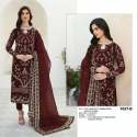 Heavy Fox Georgette With Heavy Embroidery Sequence Work Pakistani Suit DN 1027 thumb 3
