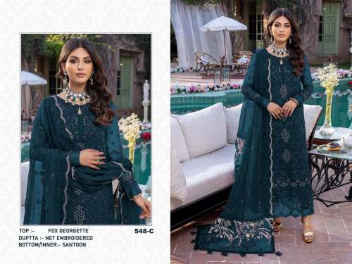 Heavy Georgette Pakistani Alkaram Suit DN 548 