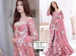 HEAVY NET PAKISTANI SUIT DN 1047
