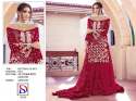 Heavy Net With Embroiderd Pakistani Suit DN 120 thumb 6