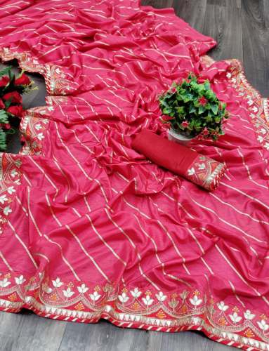 Koshaliya Heavy Gotta Work Laheriya Saree