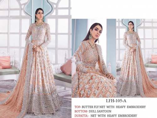 Pakistani Designer Embroidereed Suit Lfh DN 105 