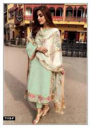PAKISTANI DN 7115 HEAY FAUX GEORGETTE SUIT
