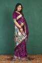 Rajwadi paithani Pure silk handloom saree with Pure Jari thumb 1