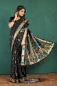 Rajwadi paithani Pure silk handloom saree with Pure Jari thumb 3
