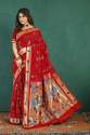 Rajwadi paithani Pure silk handloom saree with Pure Jari thumb 6