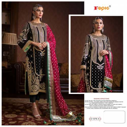 Rosemeen Georgette Embroidered DN C 1276