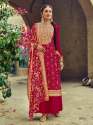 Satrangi DN 1209 foux georgette Palazzo suit thumb 6