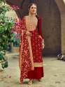 Satrangi DN 1209 foux georgette Palazzo suit thumb 9