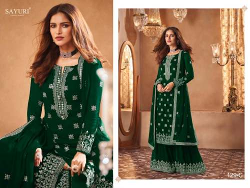 Sayuri Heavy Faux Georgette Suit DN 129