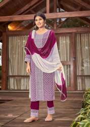 SCHIFFLI SEQUENCE WORK VOL 2 pent kurti Dupptta