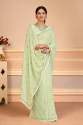 Suhani Georgette With Embroidered Work Saree thumb 3
