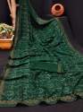 Suhani Georgette With Embroidered Work Saree thumb 6