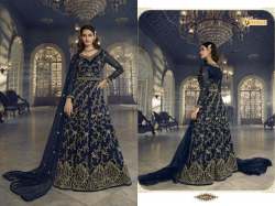 Swagat Violet Salwar Kameez Anarkali Gown DN 5407