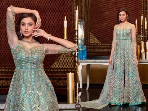 Vipul Designer Gown With Heavy Net DN 4628