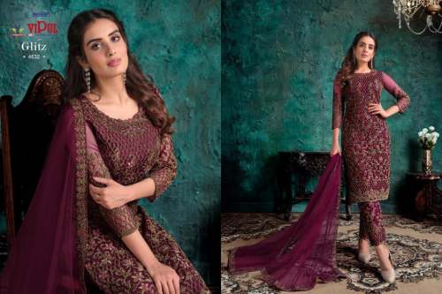 Vipul Designer Suit With Sequence Work DN 4632