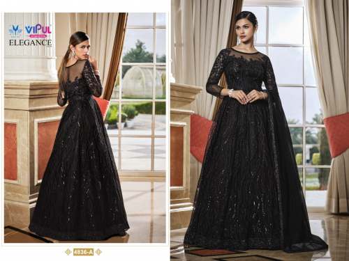 Vipul Elegance Heavy Butterfly Net Suit 4836