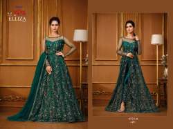 Vipul Elliza Heavy Butterfly Net Gown DN 4731