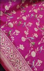 Pink Banarasi Handloom Saree