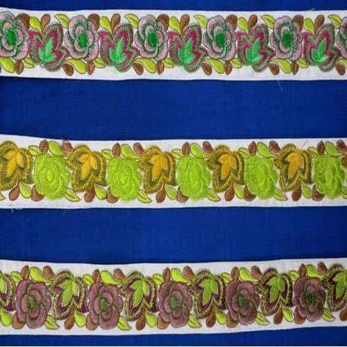 Fancy Embroidry laces by Vibrant Laces