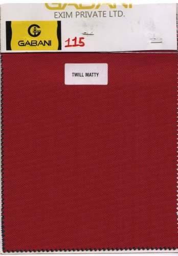 Twill Matty Coated Fabric 