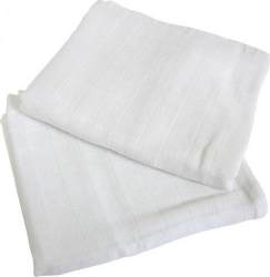 White Muslin Cotton Fabric by J C Overseas Inc